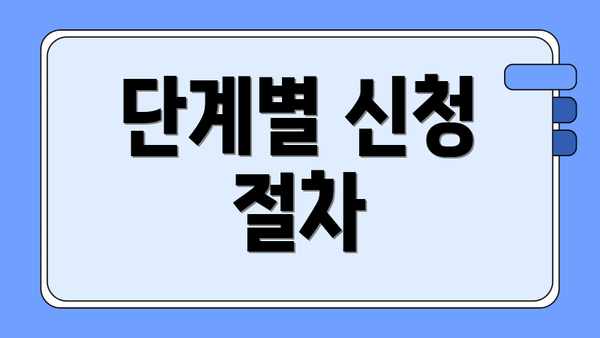 단계별 신청 절차