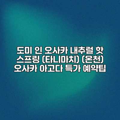 도미 인 오사카 내추럴 핫 스프링 (타니마치) (온천) 오사카 아고다 특가 예약팁 도미 인 오사카 내추럴 핫 스프링 (타니마치) (온천) 오사카 아고다 특가 예약팁