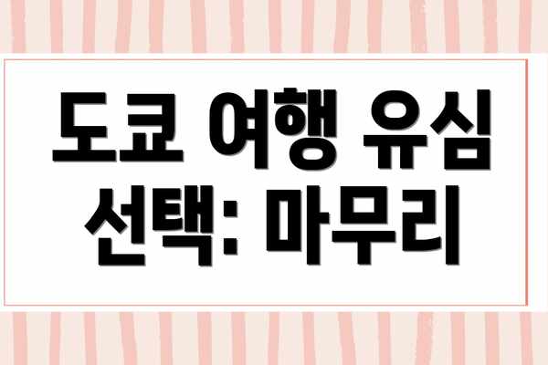 도쿄 여행 유심 선택: 마무리