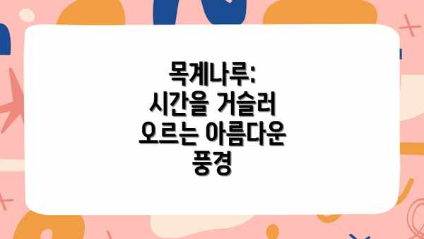 목계나루: 시간을 거슬러 오르는 아름다운 풍경