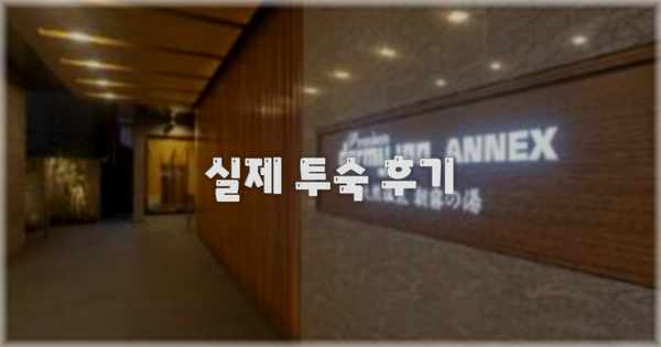 💬 실제 투숙 후기
