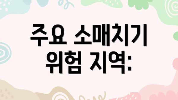 주요 소매치기 위험 지역: