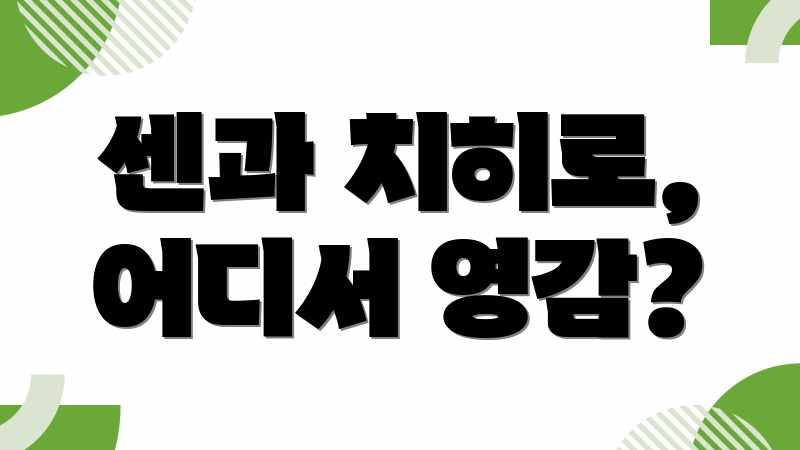 센과 치히로, 어디서 영감?