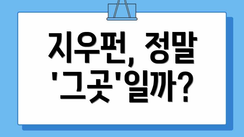 지우펀, 정말 '그곳'일까?