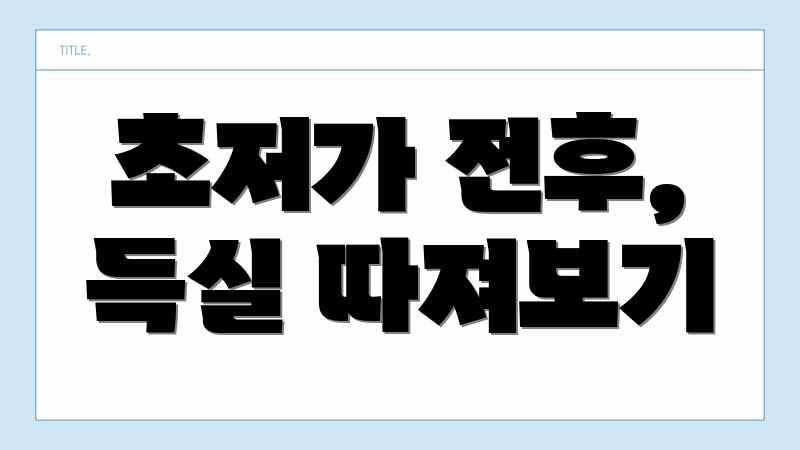 초저가 전후, 득실 따져보기