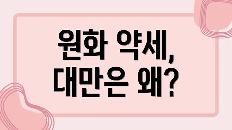 원화 약세, 대만은 왜?