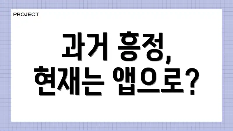 과거 흥정, 현재는 앱으로?
