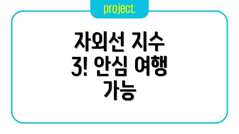 자외선 지수 3! 안심 여행 가능