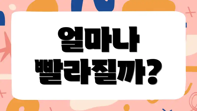 얼마나 빨라질까?