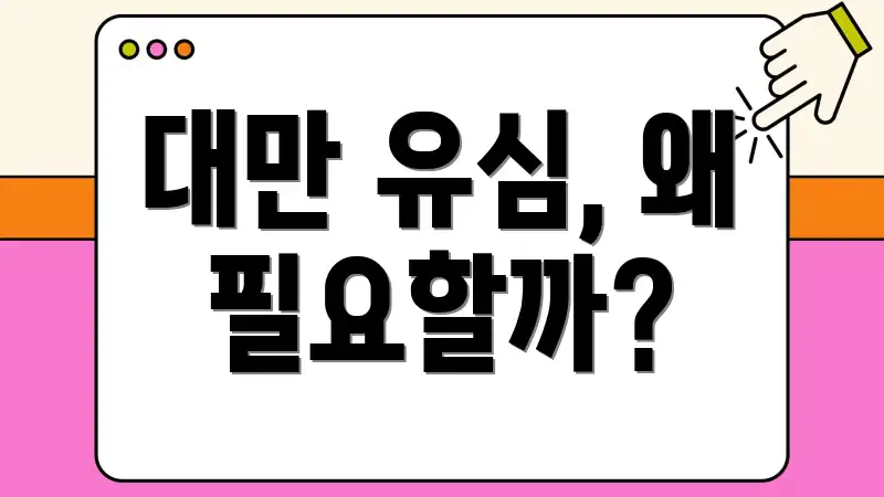대만 유심, 왜 필요할까?