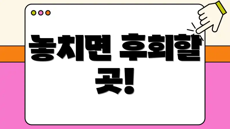 놓치면 후회할 곳!